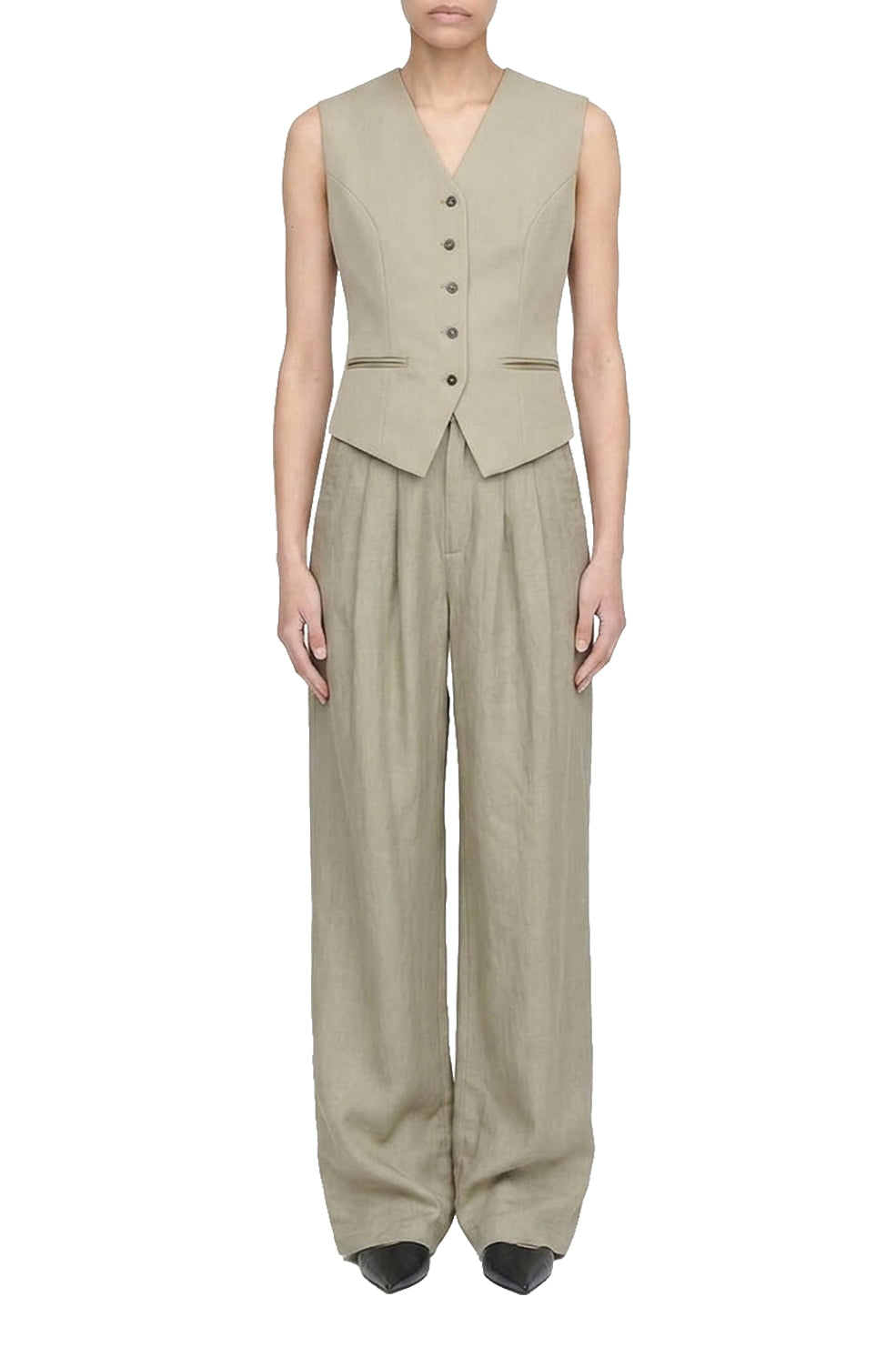 Gilet de costume Marina en laine - Green