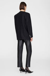 37qty NEW / MARON BLAZER - DARK GREY PINSTRIPE