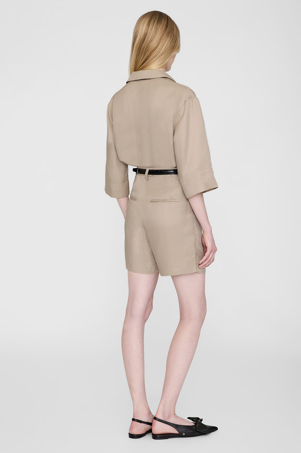 MARY SHIRT - OATMEAL LINEN BLEND