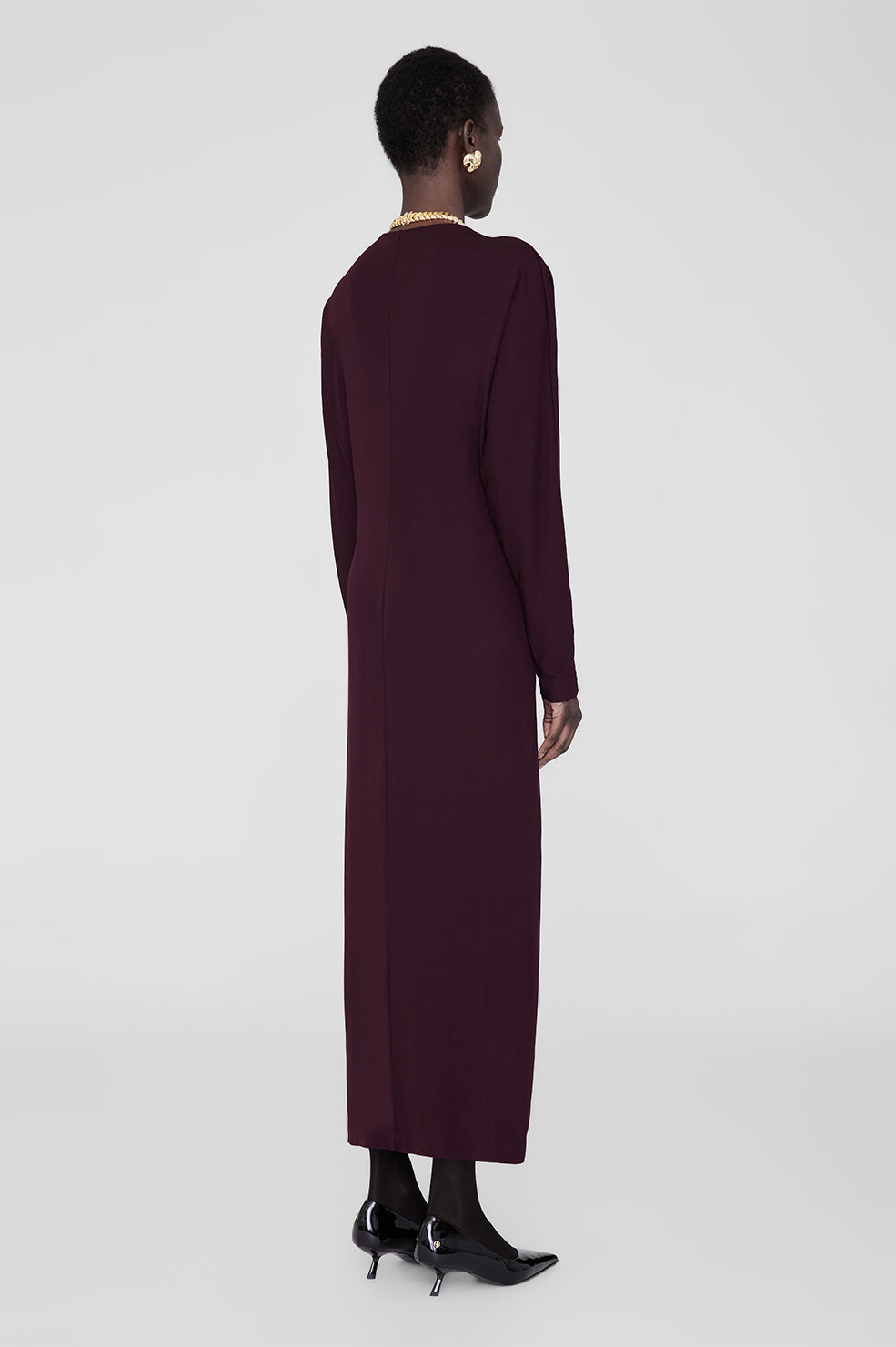 Robe longue Mathilde - Burgundy