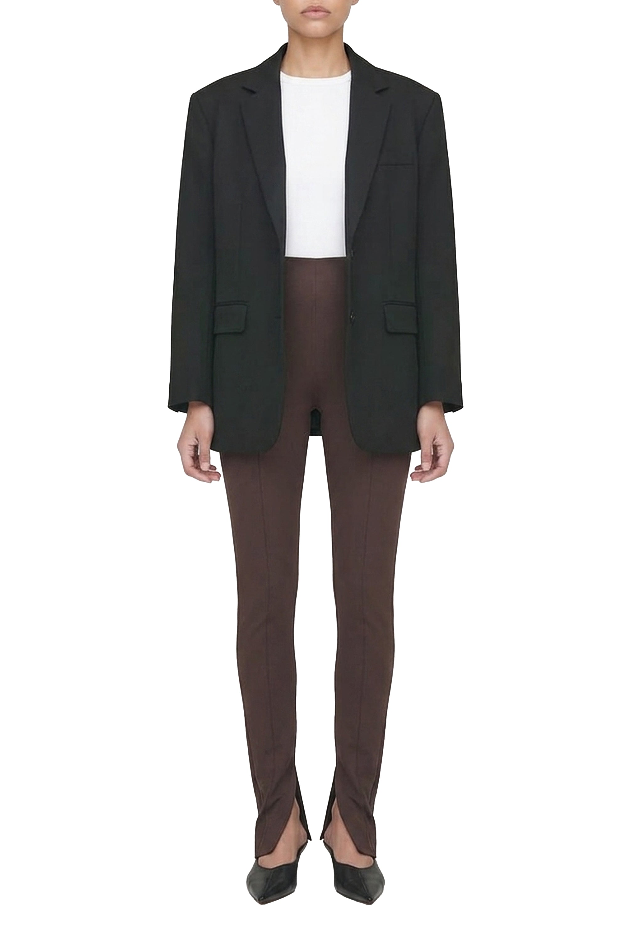 Max legging trousers - Dark Brown