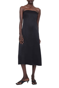MEGAN DRESS - BLACK SILK