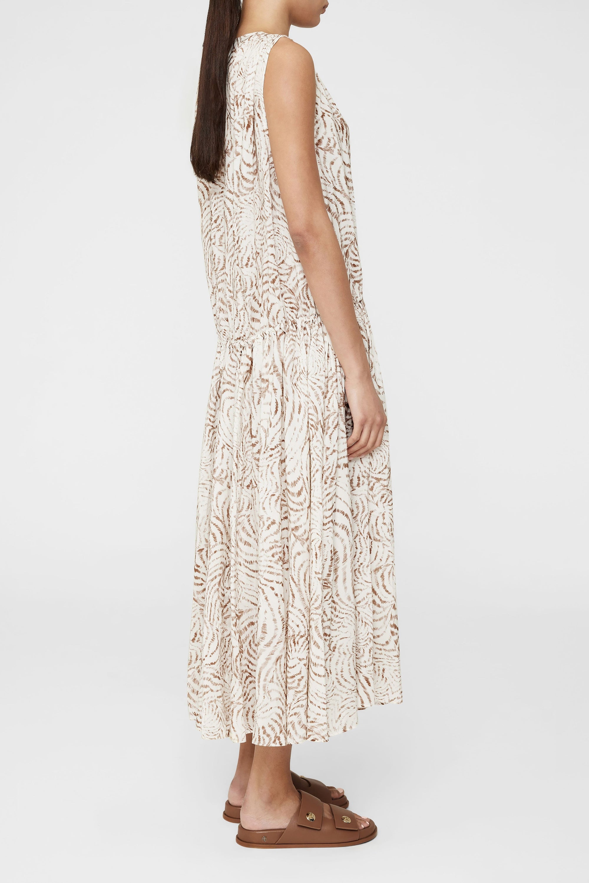 MIA DRESS - SAND SEASHELL PRINT