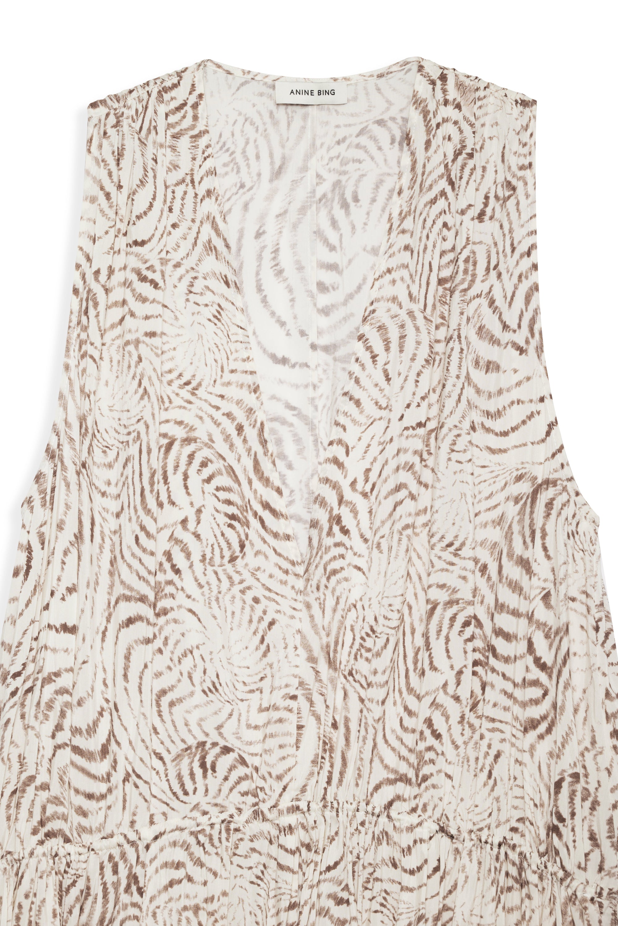 MIA DRESS - SAND SEASHELL PRINT