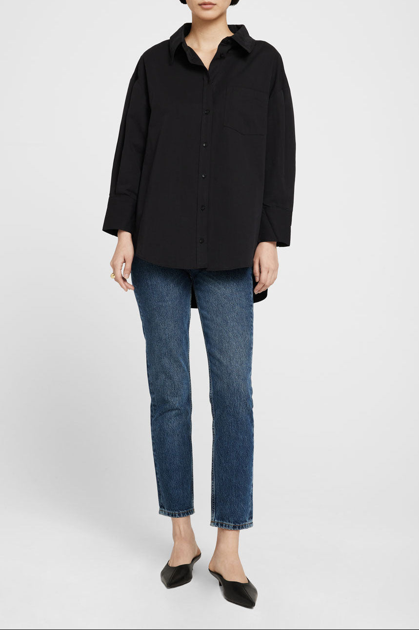 Mules à talons Rooney en cuir - Black