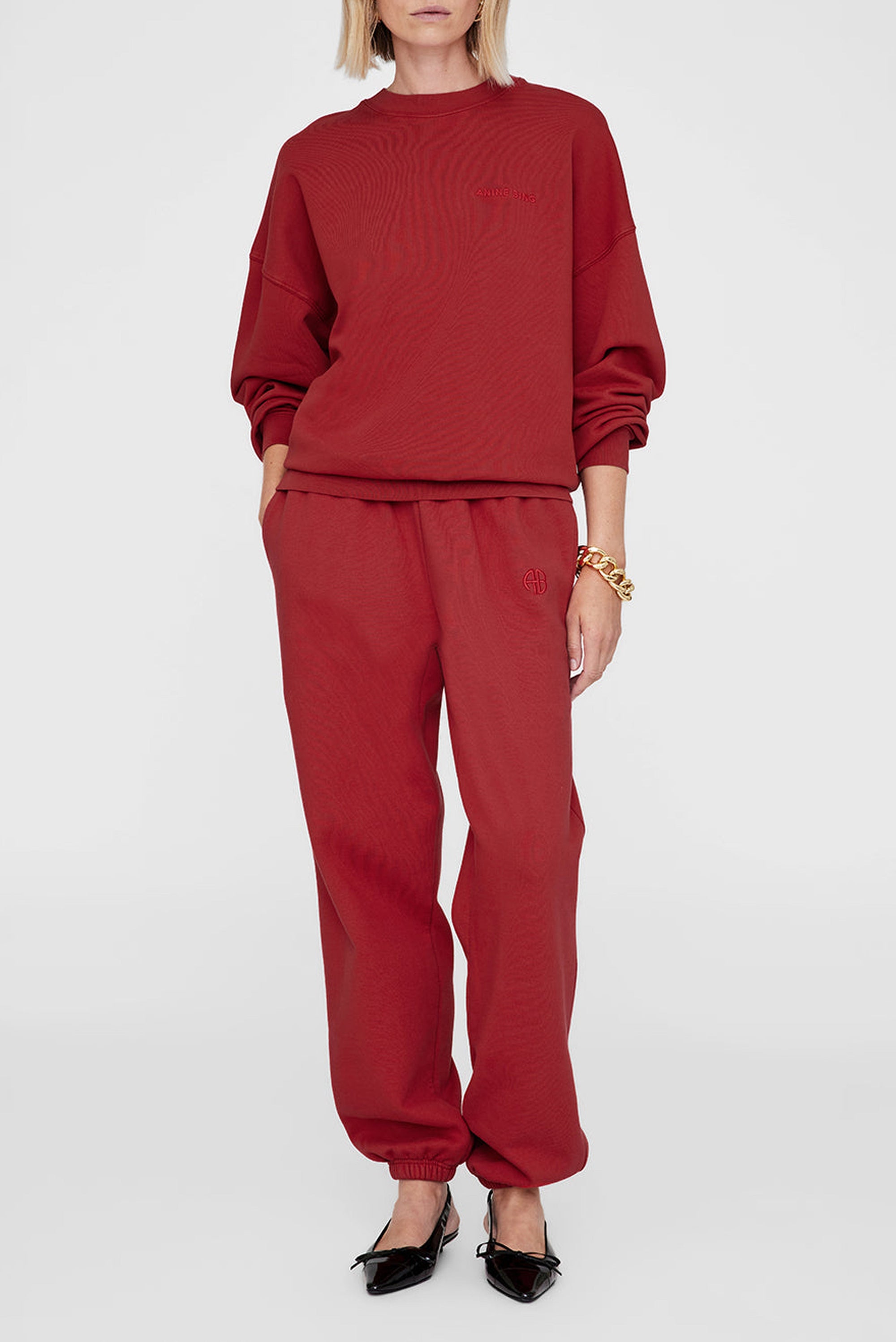MILES SWEATSHIRT - WASHED RED