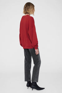 170qty NEW / MILES SWEATSHIRT - WASHED RED