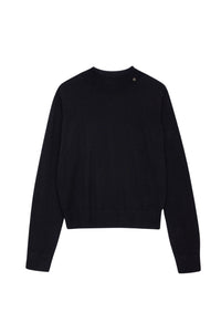 MONIQUE LONG SLEEVE SWEATER - BLACK