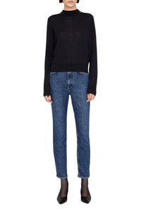 MONIQUE LONG SLEEVE SWEATER - BLACK