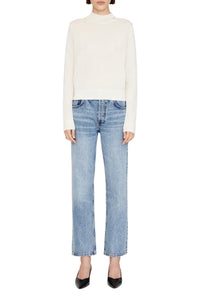 MONIQUE LONG SLEEVE SWEATER - IVORY