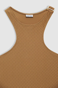 47qty NEW / MORGAN ONE PIECE - CAMEL
