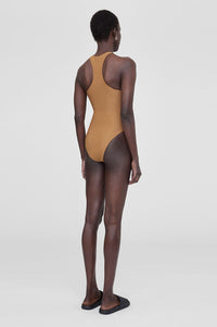 47qty NEW / MORGAN ONE PIECE - CAMEL