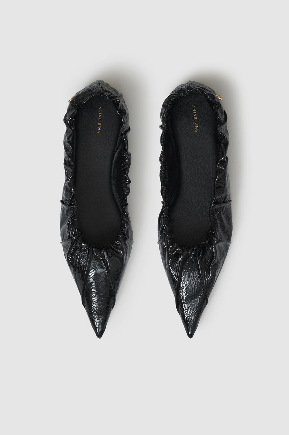 Ballerines Nadine en cuir - Black