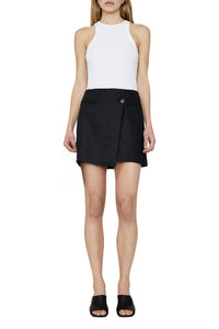 Jupe Natalia en lin - Black