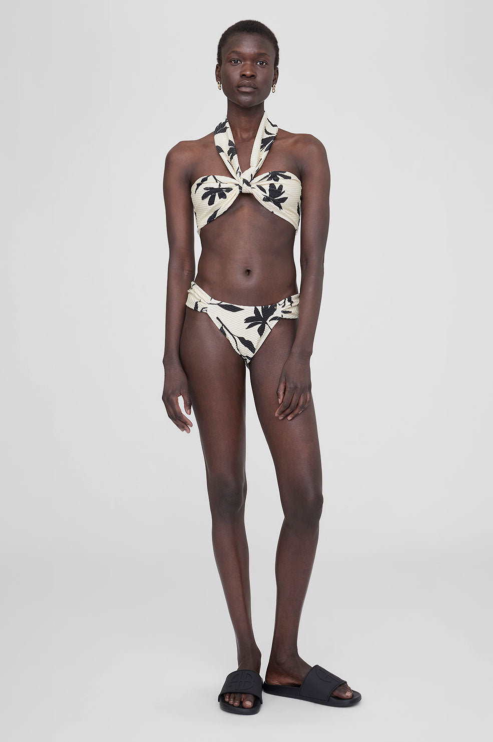 NAYA BIKINI BOTTOM - IVORY DAISY PRINT