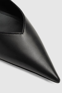 Ballerines Nikki en cuir - Black