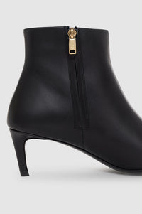 NINA BOOTS WITH METAL TOE CAP - BLACK