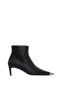 NINA BOOTS WITH METAL TOE CAP - BLACK