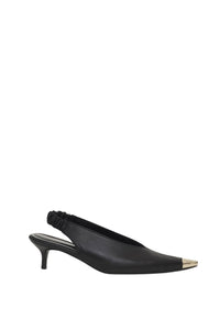 3qty NEW / NINA HEELS WITH METAL TOE CAP - BLACK