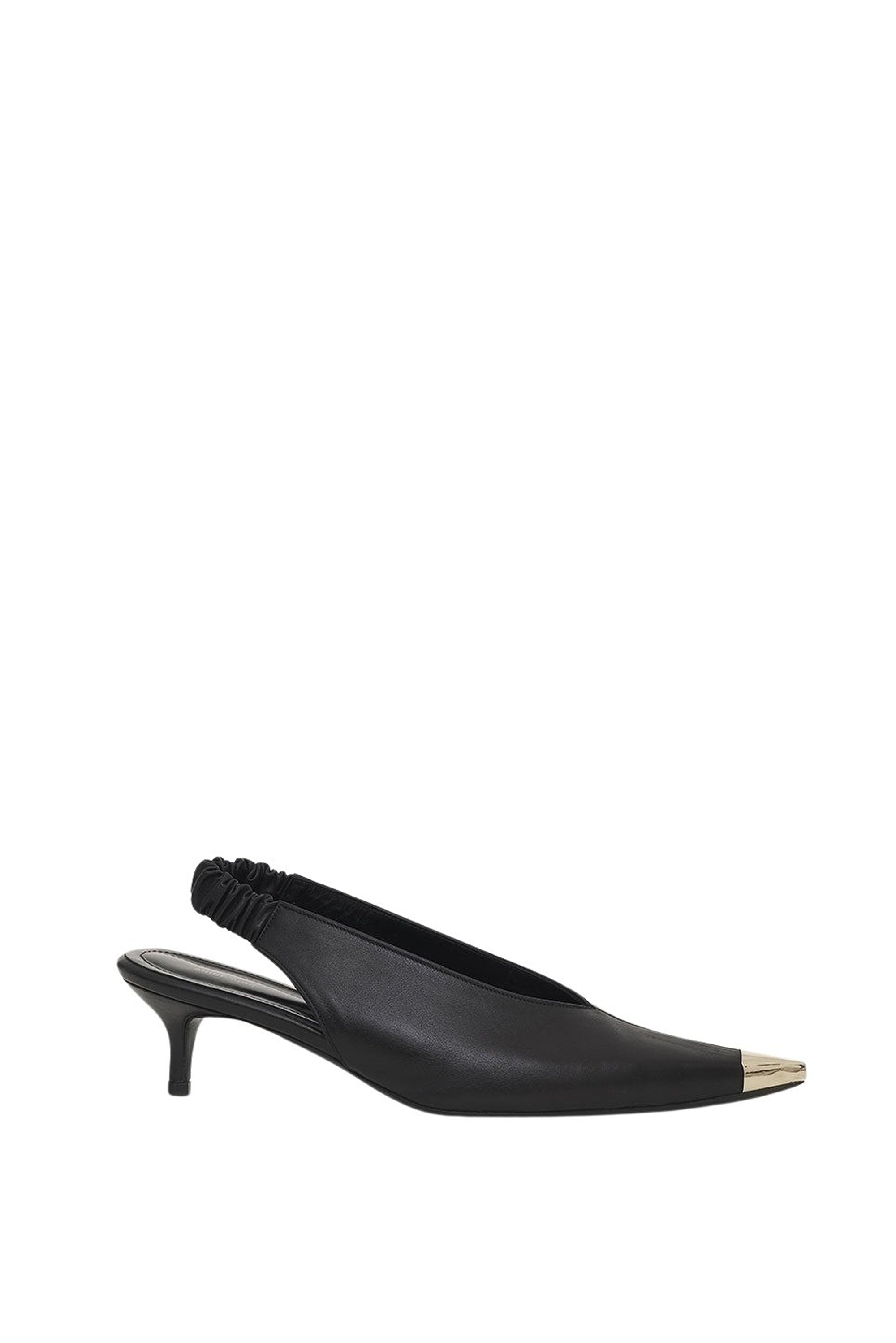 3qty NEW / NINA HEELS WITH METAL TOE CAP - BLACK