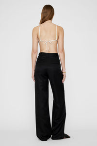 23qty NEW / OMAR BRA - BLACK AND CREAM HOUNDSTOOTH