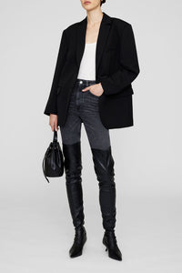 22qty NEW / OVER THE KNEE HILDA BOOTS - BLACK