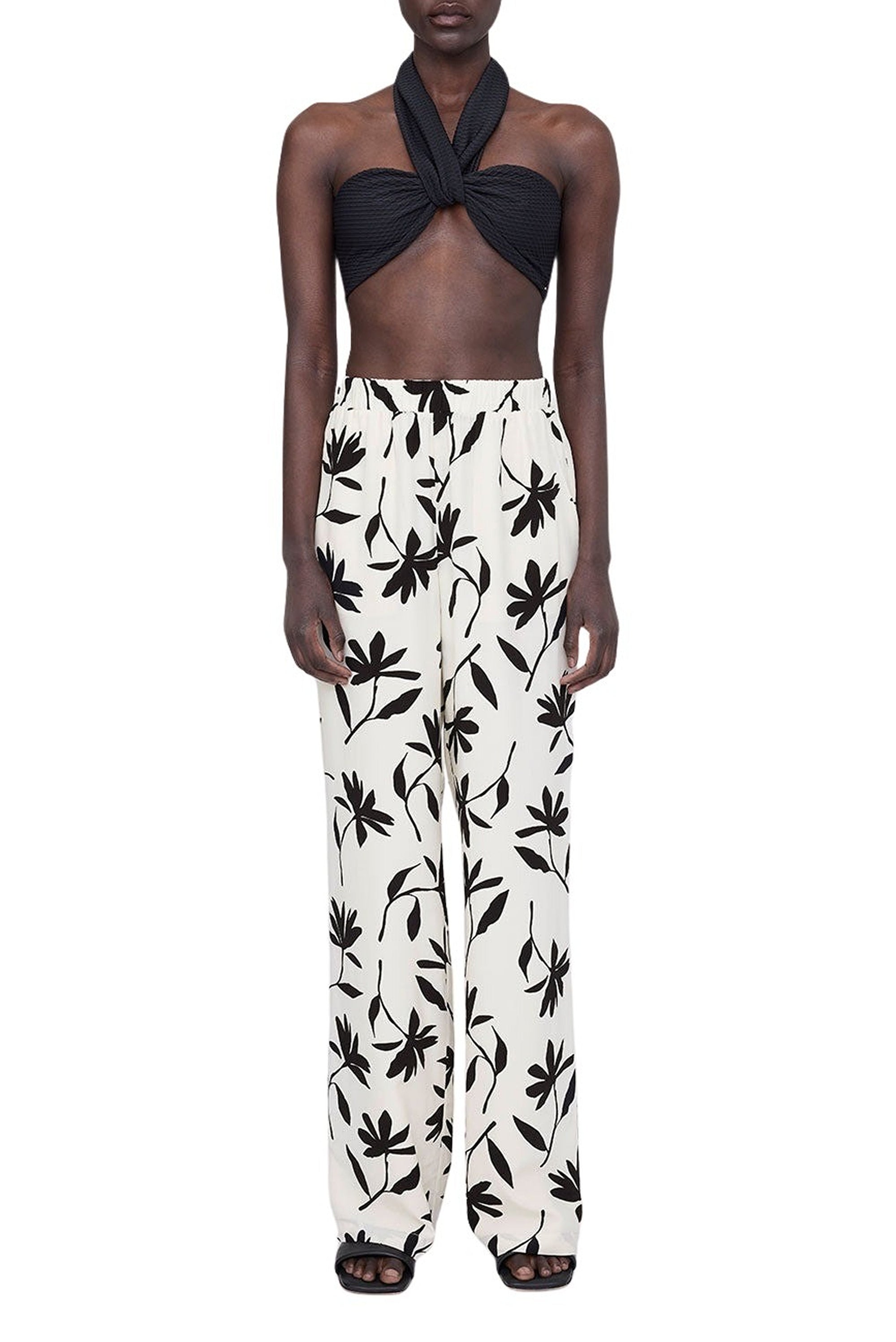 9qty NEW / OWEN PANT - IVORY DAISY PRINT