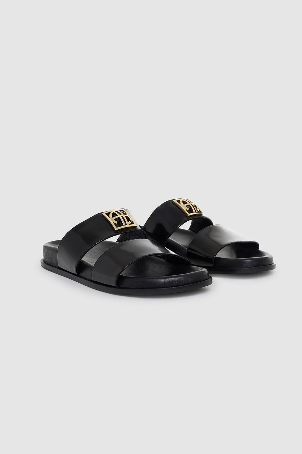 Sandales Parker en cuir - Black
