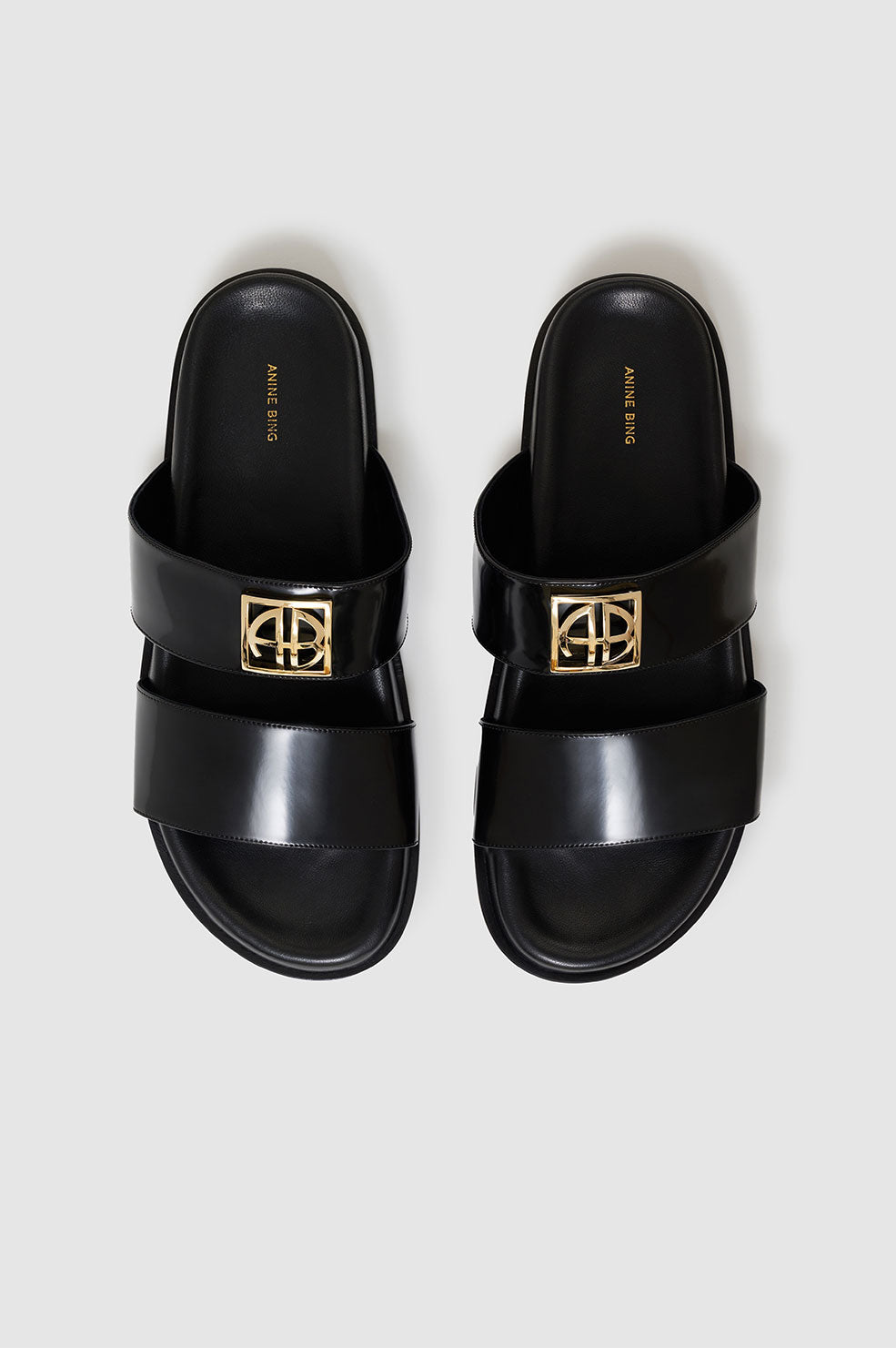 Sandales Parker en cuir - Black