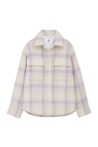 10qty NEW / PHOEBE JACKET- LAVENDER AND CREAM CHECK