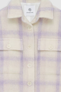 10qty NEW / PHOEBE JACKET- LAVENDER AND CREAM CHECK