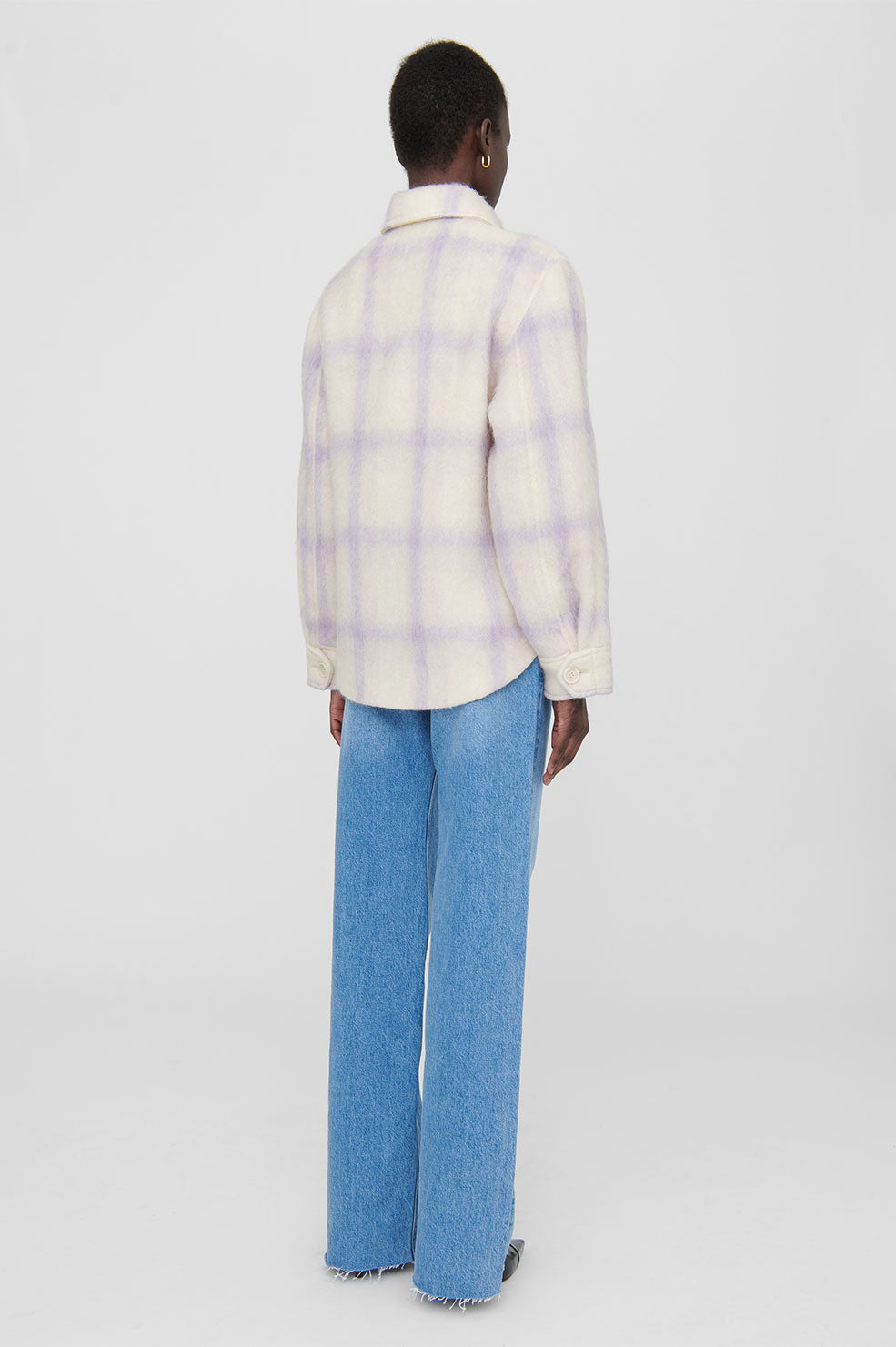10qty NEW / PHOEBE JACKET- LAVENDER AND CREAM CHECK