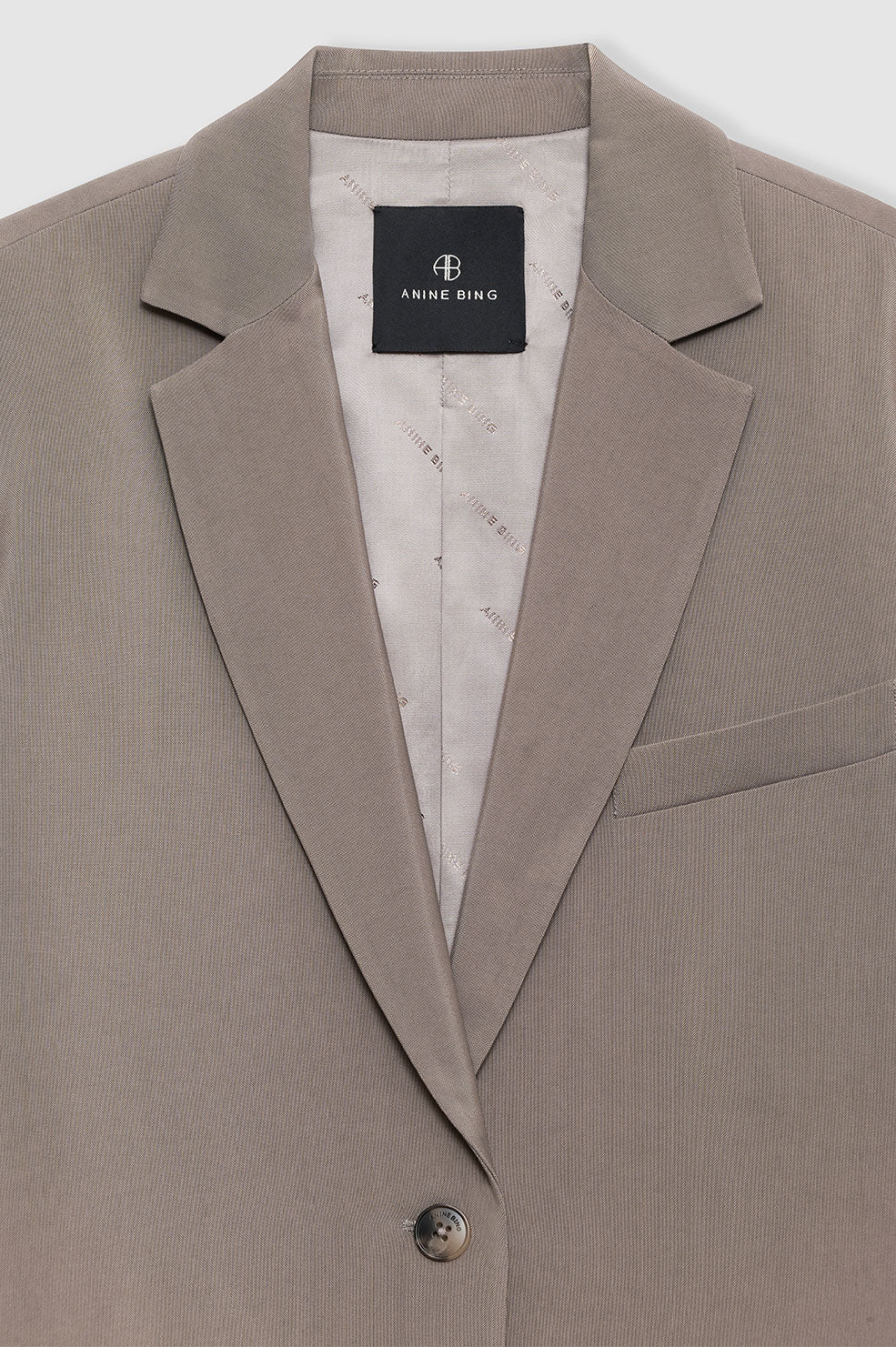 Blazer Quinn à épaulettes - Taupe