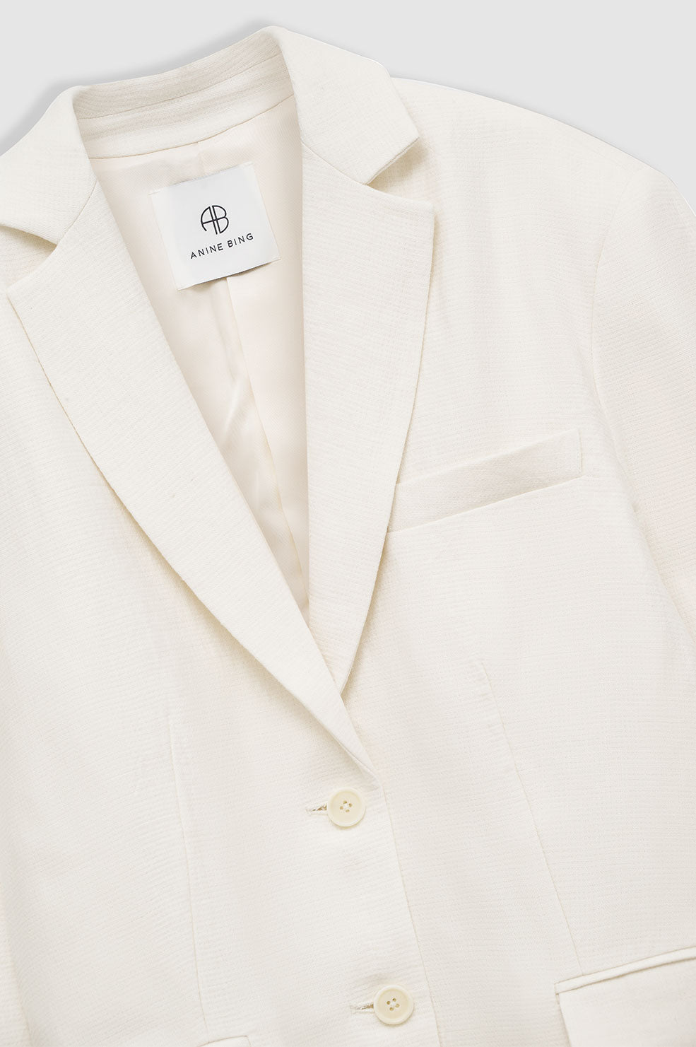 2qty NEW / QUINN BLAZER - EGGSHELL