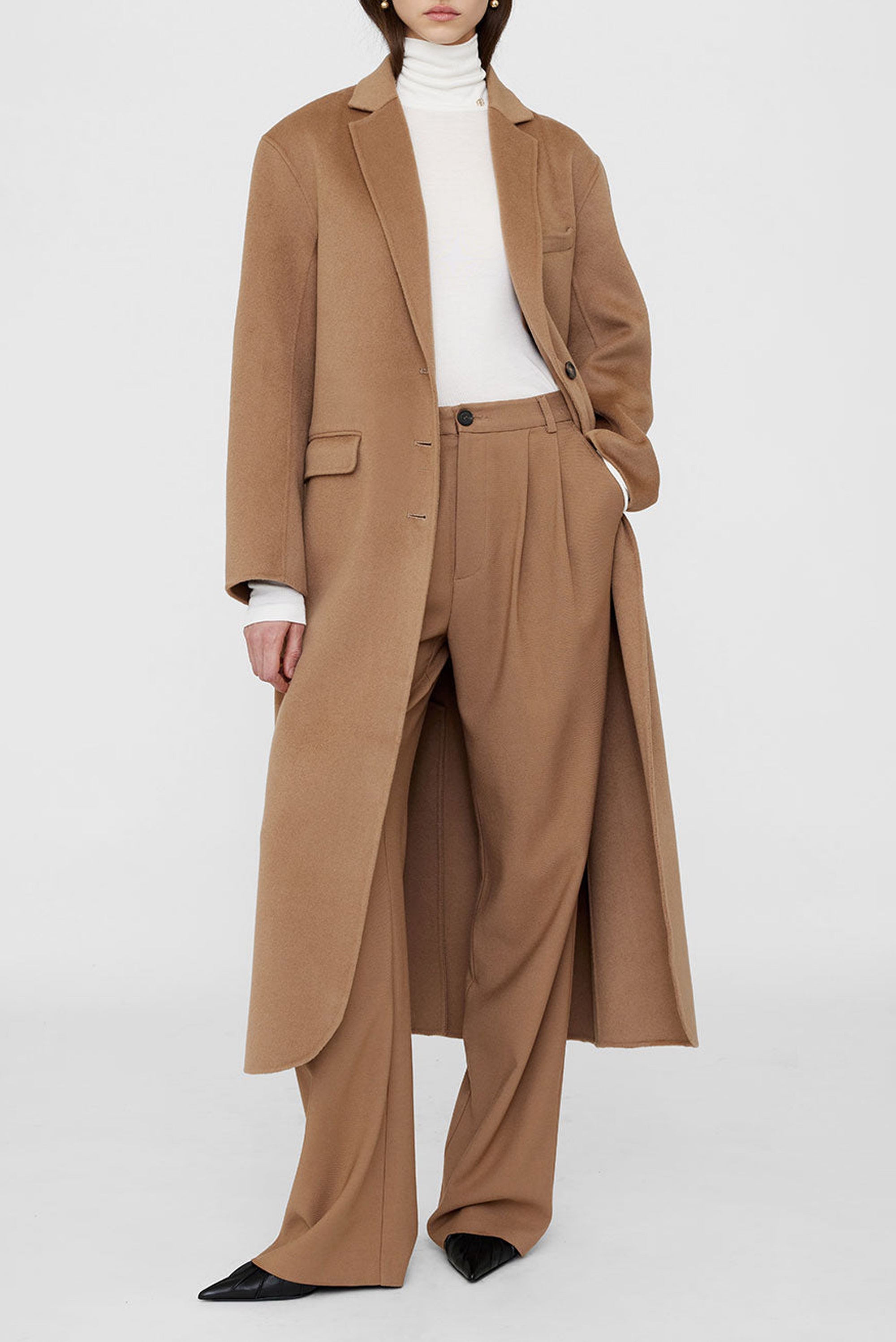 55qty NEW / QUINN COAT - CAMEL CASHMERE BLEND