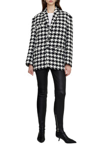 33qty RELIQUAT 195€ / QUINN BLAZER - BLACK AND WHITE HOUNDSTOOTH
