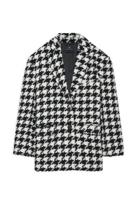 33qty RELIQUAT 195€ / QUINN BLAZER - BLACK AND WHITE HOUNDSTOOTH