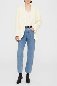 1qty NEW / QUINN BLAZER - WHITE CASHMERE BLEND