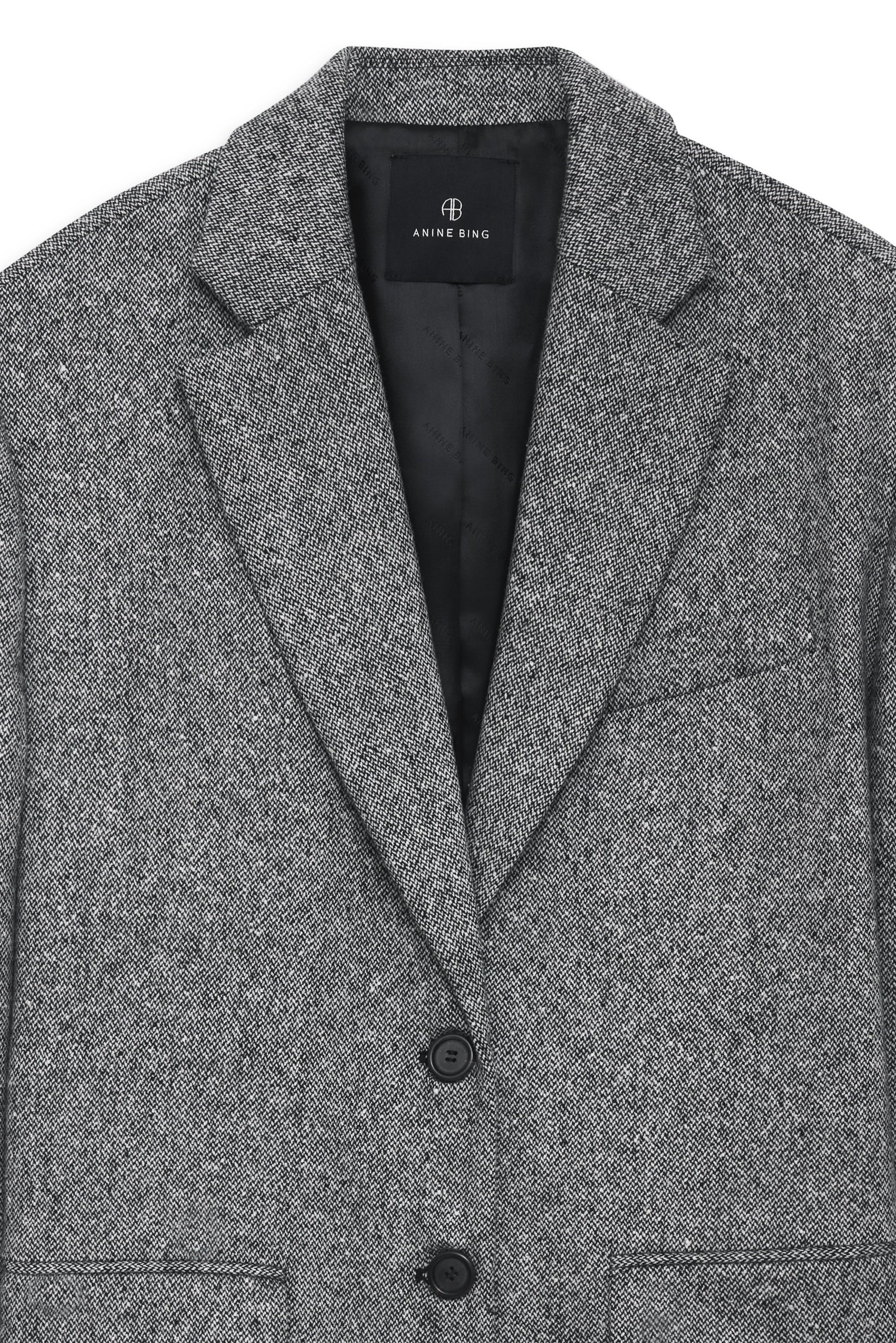 QUINN BLAZER - BLACK AND WHITE
