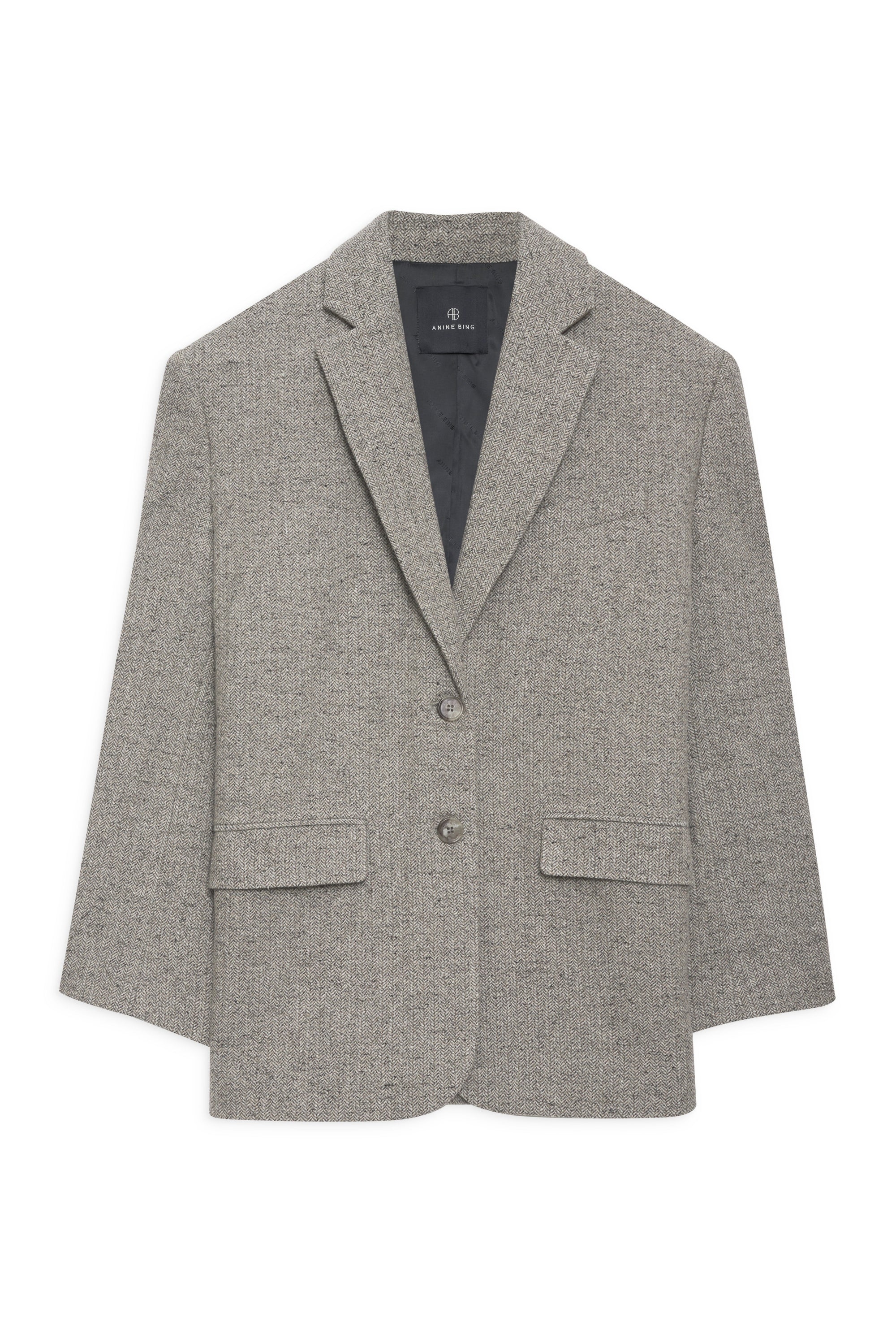 1qty RELIQUAT 195€ / QUINN BLAZER - TAN HERRINGBONE