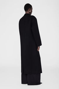 QUINN COAT - BLACK CASHMERE BLEND