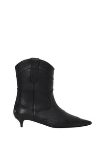 Bottes à talons Rae 40 en cuir - Black