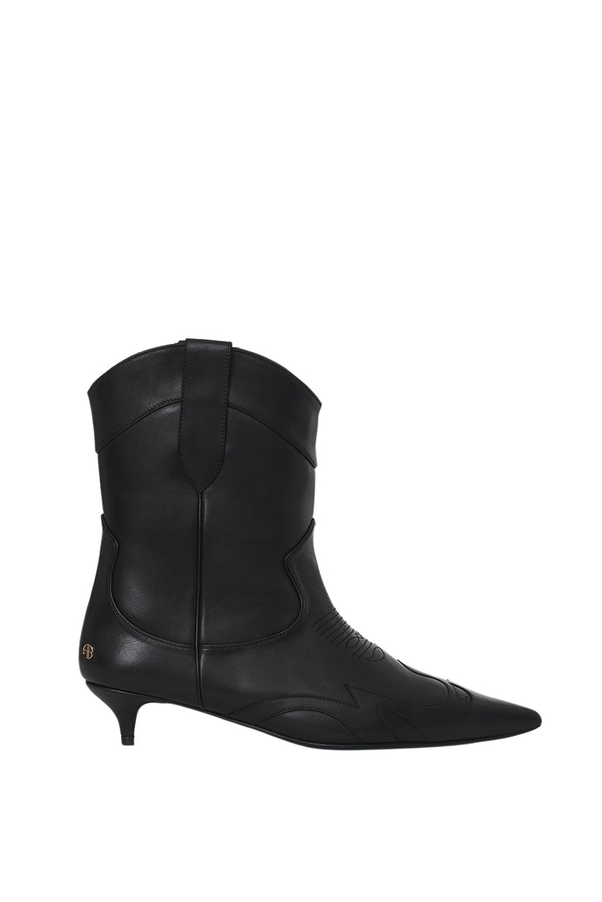 Bottes à talons Rae 40 en cuir - Black