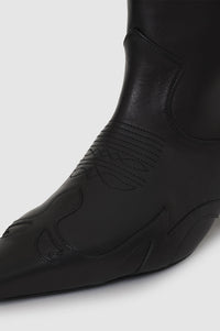 Bottes à talons Rae 40 en cuir - Black