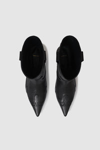 Bottes à talons Rae 40 en cuir - Black