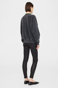 RAMONA SWEATSHIRT UNIVERSITY NEW YORK  - WASHED BLACK