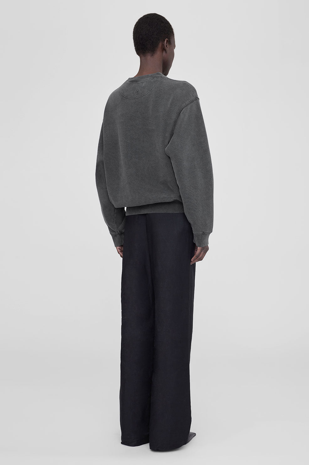 RAMONA SWEATSHIRT UNIVERSITY PARIS  - WASHED BLACK