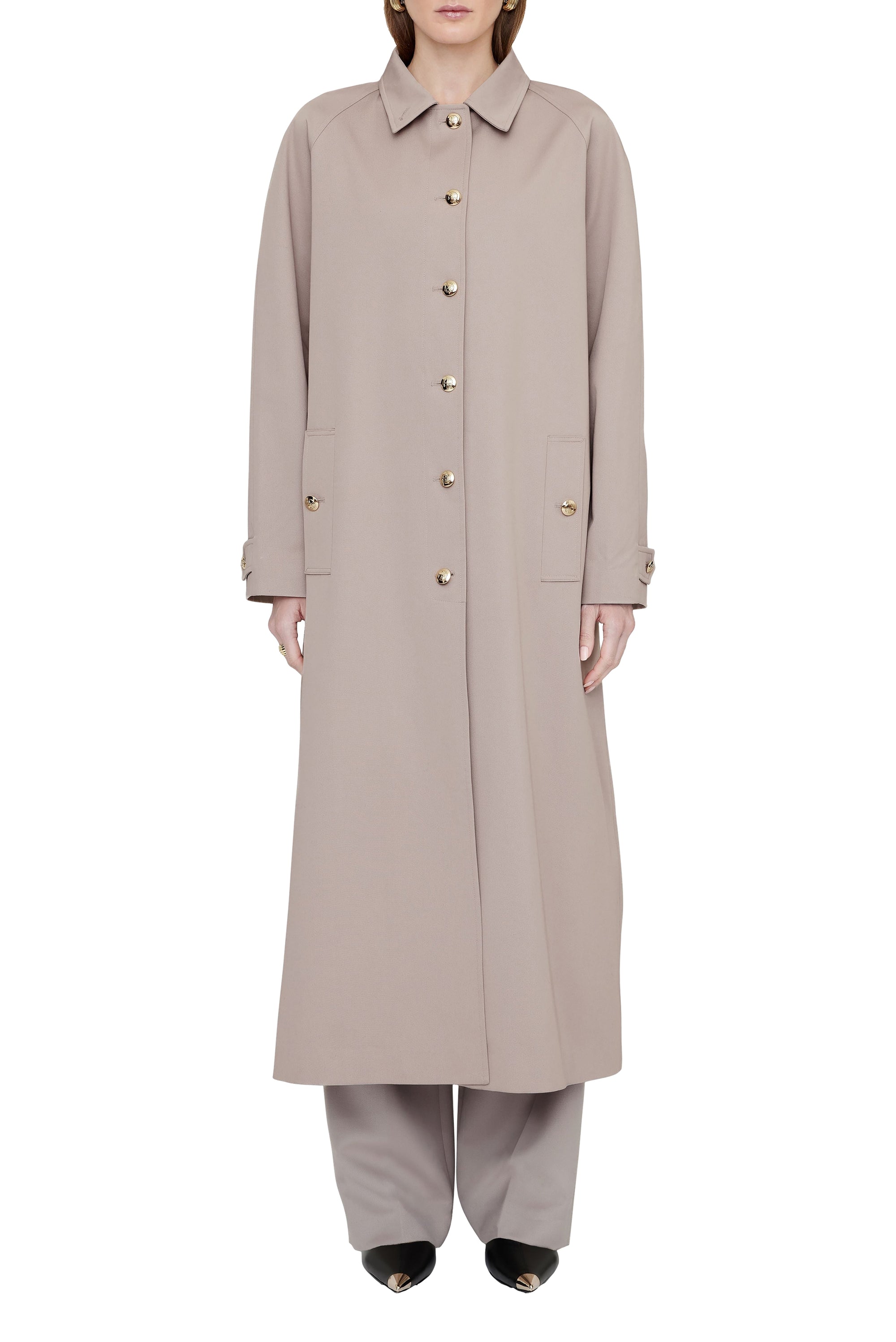 RANDY MAXI TRENCH - TAUPE
