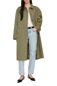 2qty NEW / RANDY OVERSIZED TRENCH - OLIVE