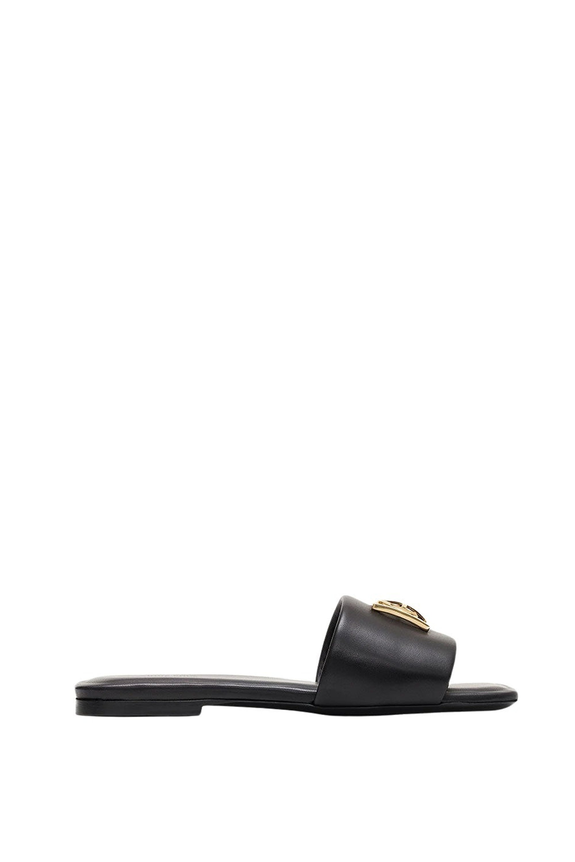 2qty NEW / RIA SLIDES MONOGRAM - BLACK
